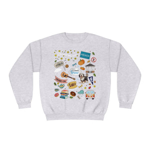 Open image in slideshow, Women&#39;s Gilmore Girls Collage Graphic Crewneck Sweatshirt
