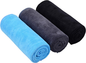 Open image in slideshow, HOPESHIN Gyms Yoga Towels Sweat Fitness Exercise Microfiber Workout Towels Absorbent Gym Towels for Men &amp; Women Sports Towels Soft Fast Drying 3 Pack, 16Inchx32Inch
